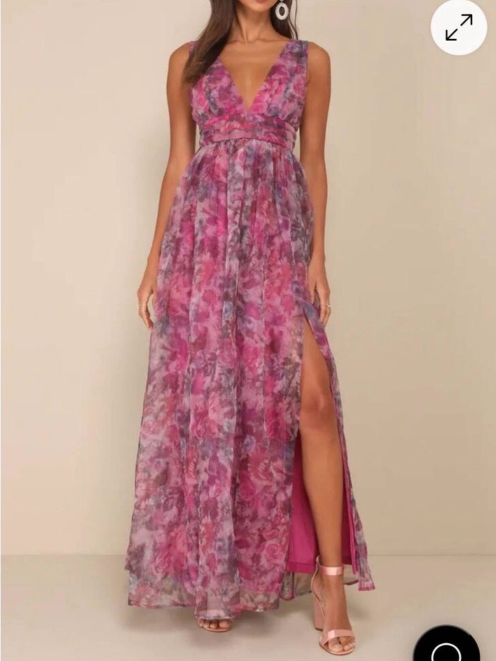 Lulus Garden Romance Magenta - NWT